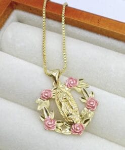 18K gold Virgin Mary necklace – best spiritual gift
