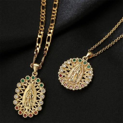 Divine Elegance Virgin Mary Necklaces – 2 Unique Styles with Spiritual Protection