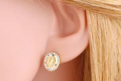 Sacred earrings featuring Blessed Mary for faithful women