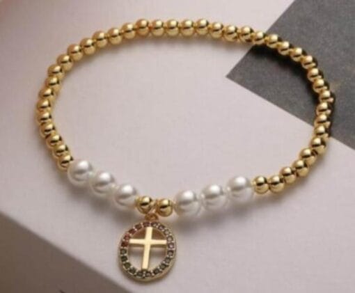 Sophisticated pearl bead bracelet version – premium quality beads