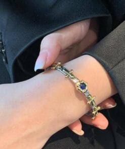 Unique retro-style cross bracelet for believers