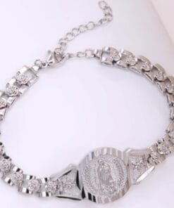 Elegant silver Virgin Mary bracelet – exclusive Amen Blessings design