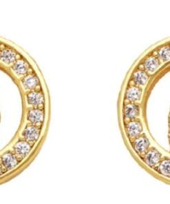Vintage-style Christian earrings with holy protection