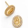 Graceful and timeless Virgin Mary earrings