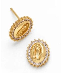 Graceful and timeless Virgin Mary earrings