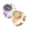 Virgin Mary ring worn on finger – unisex and modern design