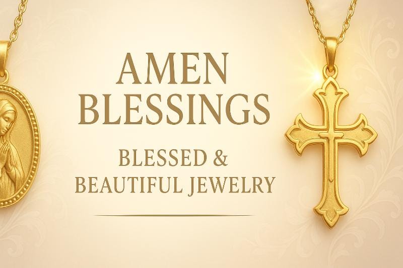 AMRN Blessings Virgin Mary necklace – faith-inspired Catholic jewelry for divine protection