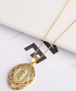 Distinctive Virgin Mary necklace pendant