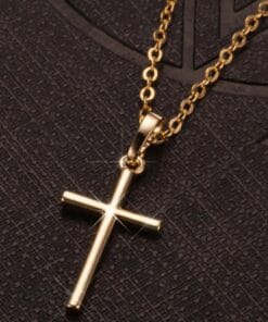 Unisex golden glow necklace for faith and blessings