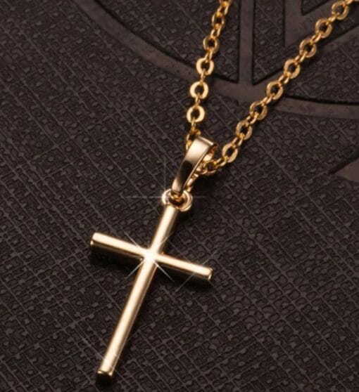 Unisex golden glow necklace for faith and blessings