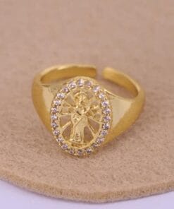 Geometric Christian rings honoring Virgin Mary